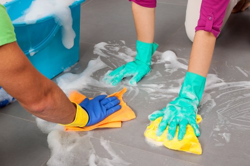 Professional gutter cleaning process for homes and businesses in Tockwell