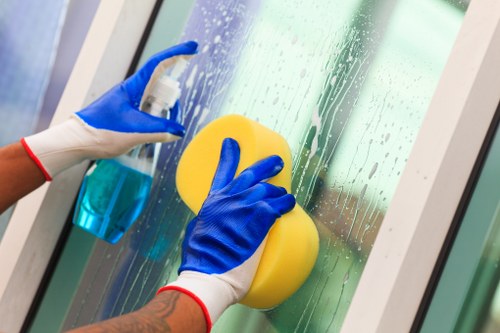 Professional façade cleaning on a Tockwell property exterior