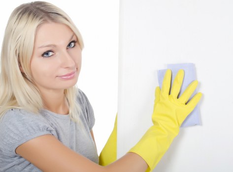 Cleaning team handling fine builders dust in a Tockwell home