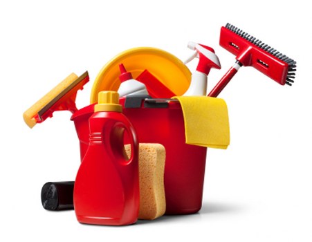 A local cleaner preparing a living room for end of tenancy inspection in Tockwell